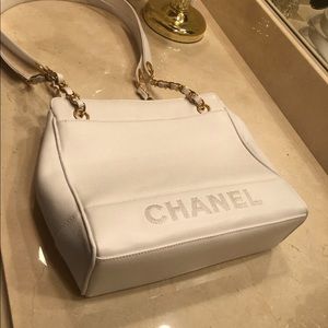 White Chanel Purse